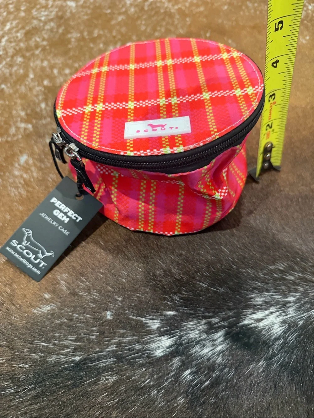 SCOUT Perfect Gem Sweet Tartan Jewelry Travel Case NWT